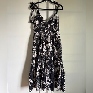 Anthropologie Forever That Girl Flounced Floral Midi Dress Size Small NWT